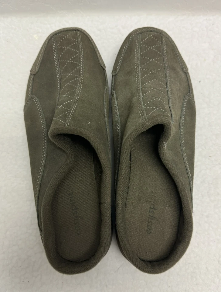 EasySpirit Marrón Gamuza Acolchado Costuras Sin Cordones Mocasín Zapatillas Unisex EE. UU. 7.5 Foto 4 de 4