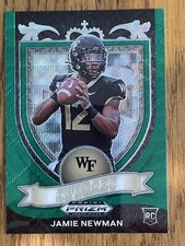 2021 PRIZM DRAFT CRUSADE GREEN WAVE PRIZM ROOKIE #174 JAMIE NEWMAN WAKE FOREST