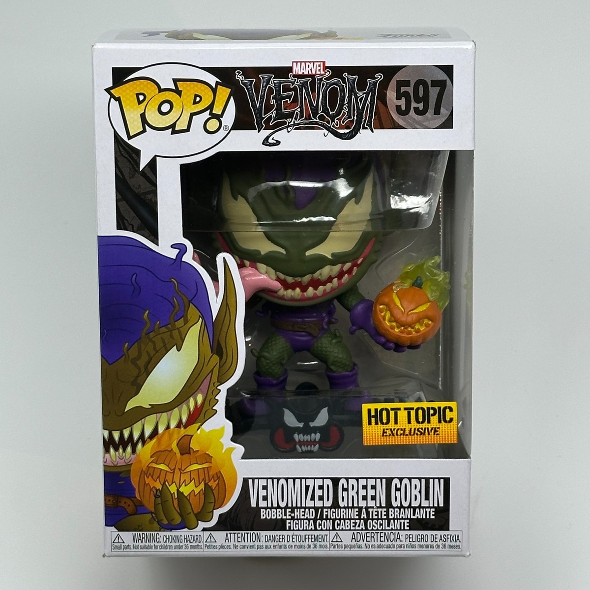 Funko Pop VENOMIZED GREEN GOBLIN Hot Topic Exclusive Marvel Venom