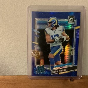 2023 Panini Donruss Optic - Rated Rookie Blue Hyper Prizm #238 Puka Nacua (RC)