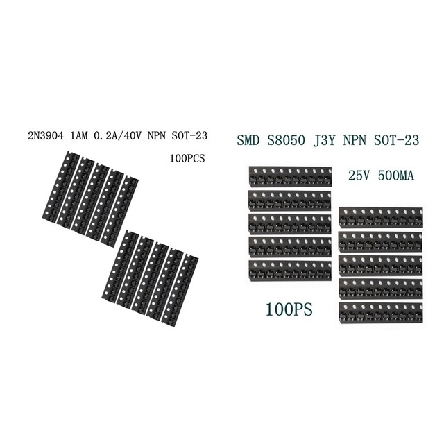 100Pcs 2N3904 1AM / S8050 J3Y NPN Transistor SMD SOT-23 | eBay