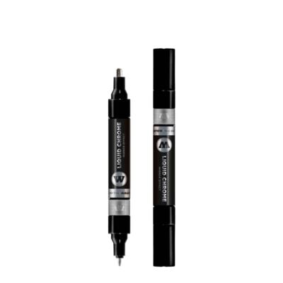 Molotow Marker Liquid Chrome Twin - 1,5 & 4mm Spiegeleffekt Lack Graffiti Stift