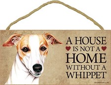 Whippet House is Not a Home Sign + Bonus Coaster