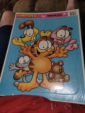 New Sealed Vintage 1978 -1980 Golden Frame Tray Puzzle -"Garfield" Ages 3 to 7