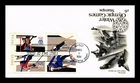 Dr Jim Stamps FDC Winter Olympics 1980 Setenant Plate Block ArtCraft