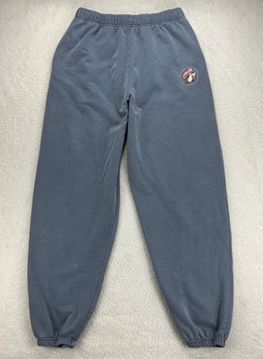 Bucees Sweatpants Joggers Adult XL Gray Gas Station Cotton Fleece Stains