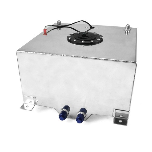 10 Gallon / 38 Litre Lightweight Polished Aluminum Fuel Cell w/ Sender