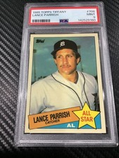 RARE 1985 TOPPS TIFFANY 708 LANCE PARRISH DETROIT TIGERS PSA 9 MINT LOW POP CARD