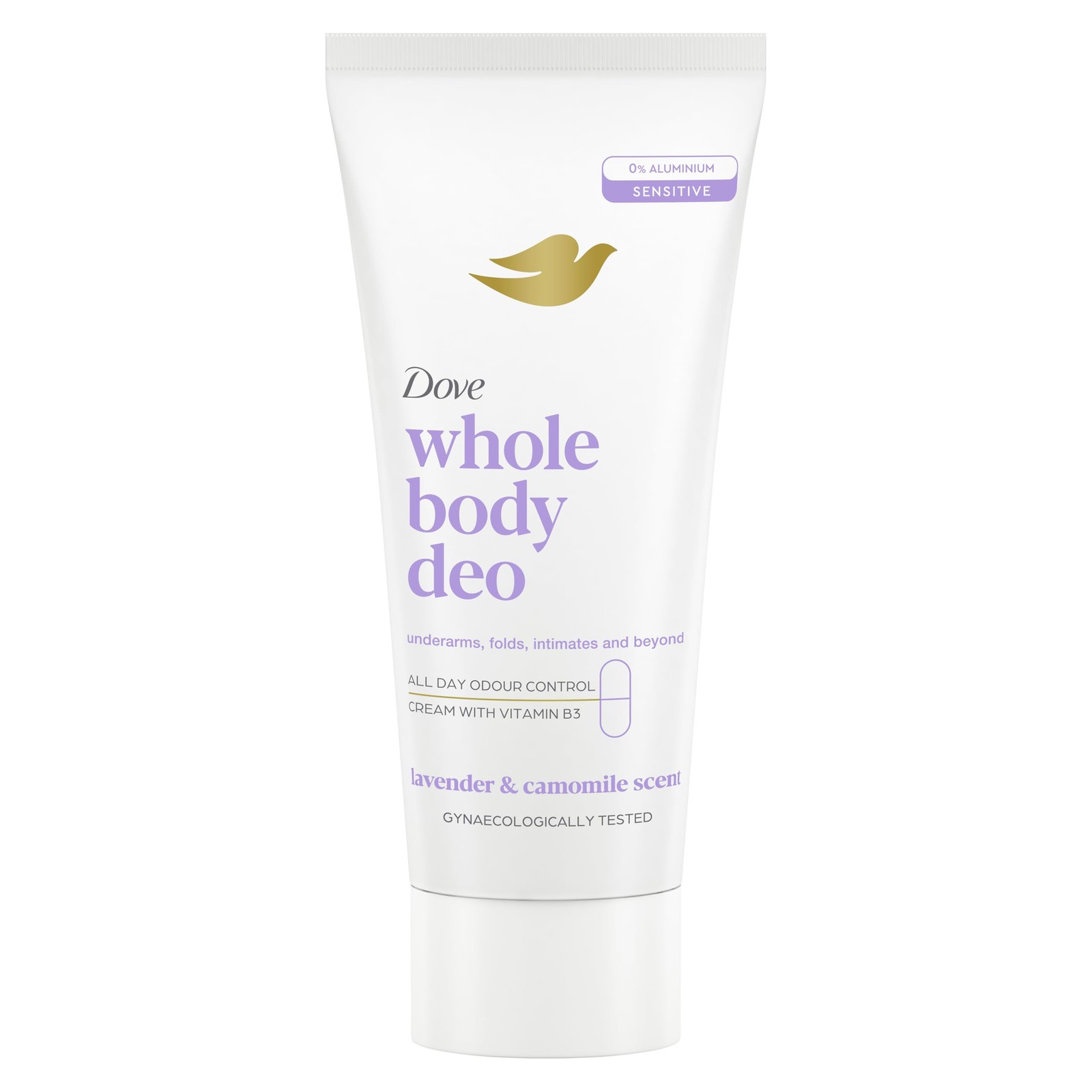 Dove Lavender & Camomile Whole Body Deodorant Cream 0% aluminium deodorant with vitamin B3 for all-day odour control 75 ml - Image 2