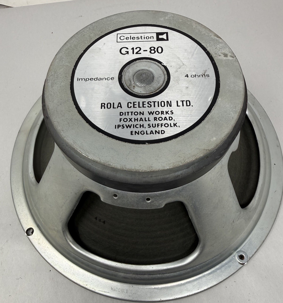 1981 Vintage Rola Celestion G12-80 12" Electric Guitar Amplifier Speaker 4 ohms