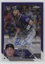 2023 Topps Chrome Rookie Purple Refractor 94/250 Brian Serven #RA-BS Auto 2f9