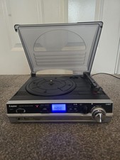 Steepletone ST929R Record Player and MP3 Converter Stereo System Fully Working 