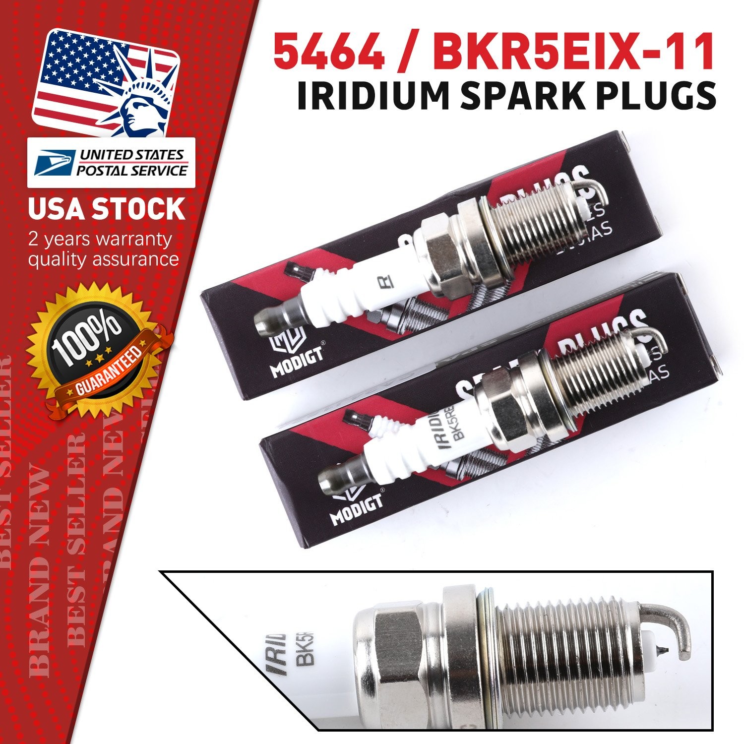 4Pcs For NGK Laser Iridium Spark Plugs OEM #BKR5EIX-11 Premium Set 5464 Replace