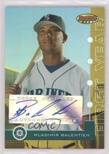 2005 Bowman's Best Gold 14/25 Wladimir Balentien #114 Auto 0s3