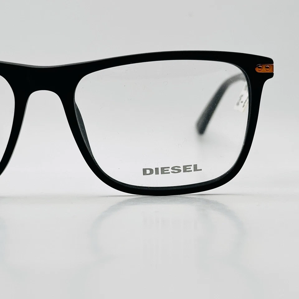 Diesel eyeglasses Men Ladies Oval Black Orange Mod. DL 5422 Logo New - image 2 of 4