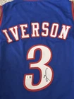 Allen Iverson Signed Hall Of Fame Basketball Jersey Becket COA size XL
