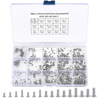 #ad 800Pc Tiny Screws For Electronics Micro Small Pan Head Machine Screws Assortment $11.99