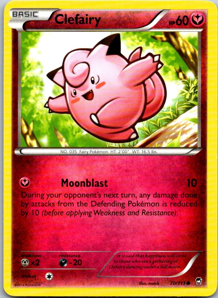 Clefairy (70) Common XY - Furious Fists 70/111 LP