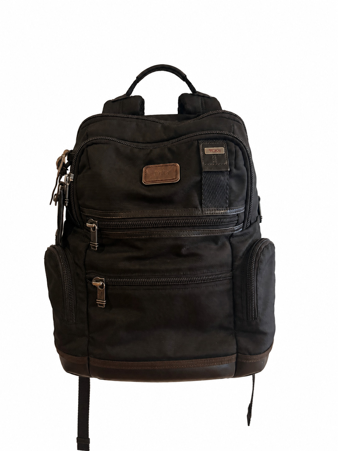 Tumi Nylon Alpha Bravo Knox Black Backpack - Gem