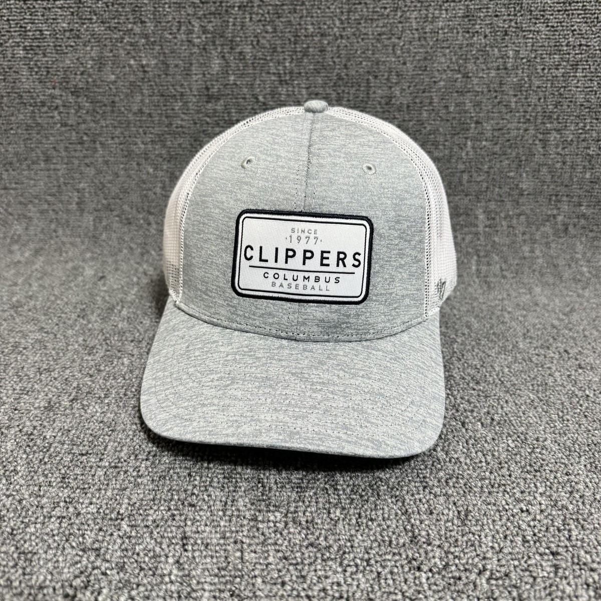 '47 Brand Columbus Clippers Trucker Snapback Gray White One Size Hat