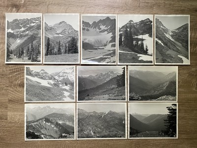 Mountain Views Of Washington WA Cascades 11 Antique Vintage Photo Print Lot