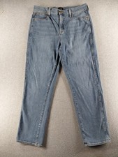 J Crew Women  s Jeans Size 29 Blue High Rise Classic Vintage Stretch 28" Denim