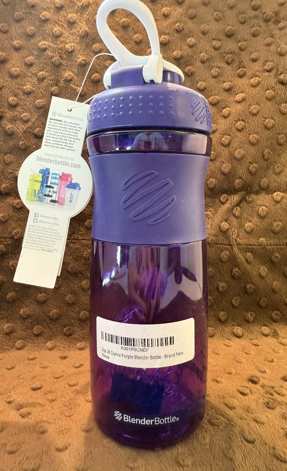 BLENDER BOTTLE PURPLE 28 OZ WATER BOTTLE NEW WITH TAGS 