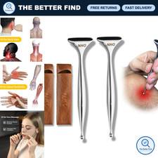 2-in-1 Acupuncture Pen Gua Sha Scraper - Pain Relief Tool for Muscle, Neck, Fa