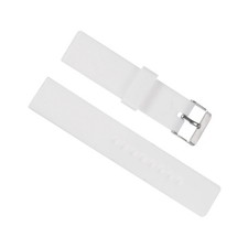 Rubber Watch Band 20mm, Quick Release Replacement Silicone Watch Strap, White