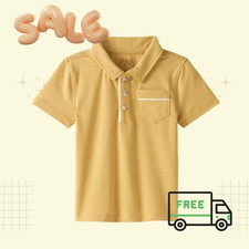 BIG SALE Little Sleepies Honey Polo Shirt Collared Bamboo Short Sleeve Kids