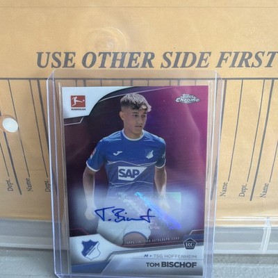 Topps 2022-23 Chrome Bundesliga Tom Bischof Rookie Auto Purple /150 #BCA-TB