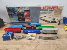 Vintage Lionel Blue Streak Zestaw pociągów towarowych -jak jest/części-
