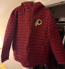 Team NFL Washington Redskins Full Zip Hooded Puffer Windbreaker Jacket Large NWT — photo 2