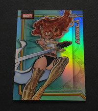2026 Topps Chrome Marvel "Angela" Aqua Refractor #101 Serial Numbered /199