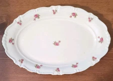 Vintage Winterling Bavaria Rosedot Rim Shape Scallop 12 3/4" Platter