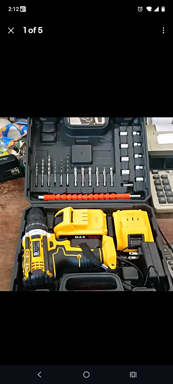 21V Brushless Cordless Drill Set Kit