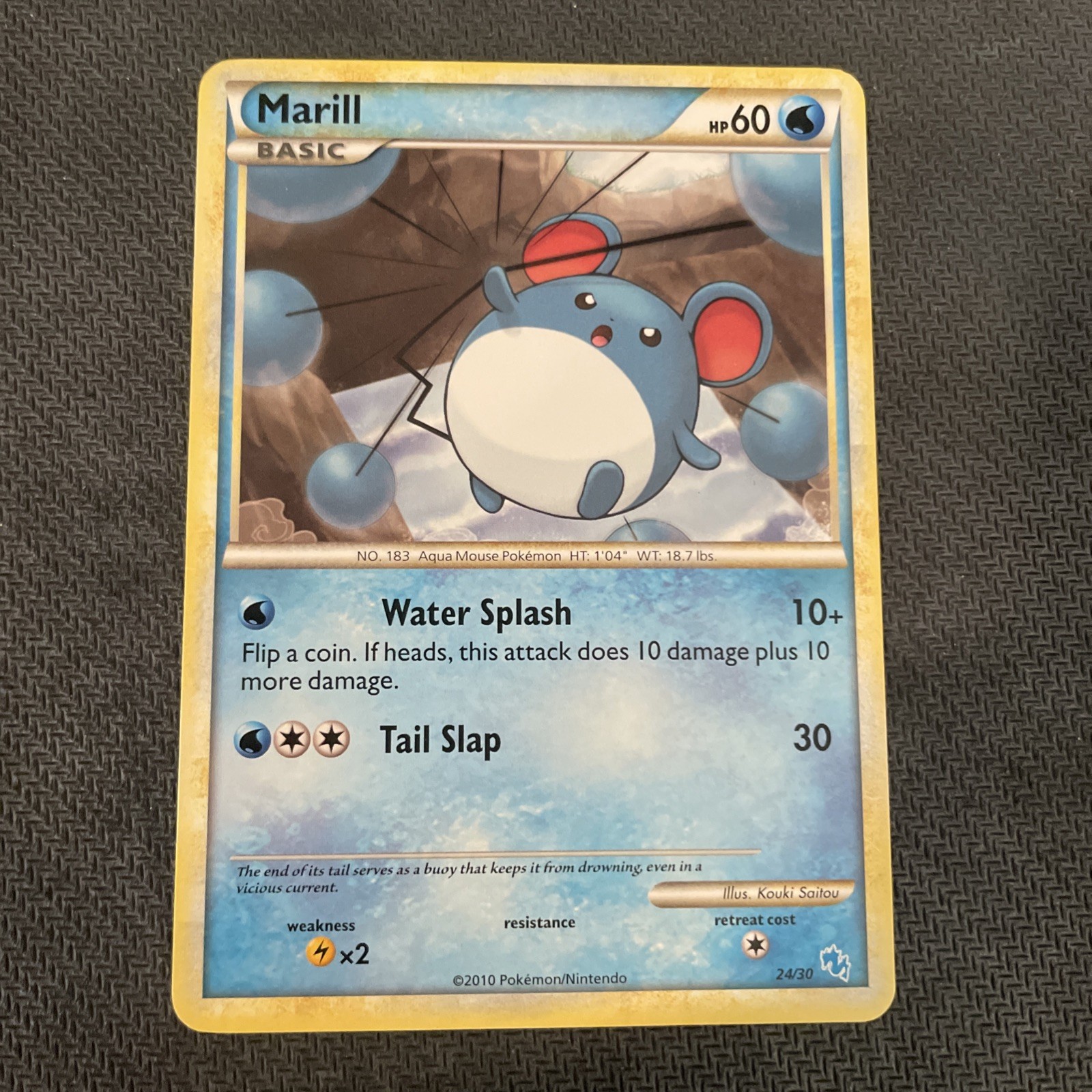 Marill 15/30 Pokemon HGSS Trainer Kit: Gyarados & Raichu 2010 LP
