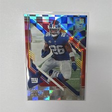Panini 2021 Donruss Elite Saquon Barkley Red Checkerboard #33 132/399 Football