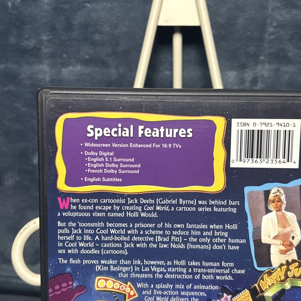 Cool World [DVD] OOP HTF 1992 Brad Pitt Rare Cult Classic - Image 4 of 4