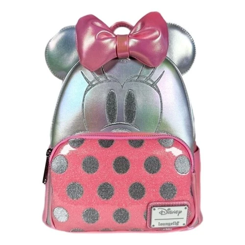 Loungefly Platinum Minnie Mouse Mini Backpack