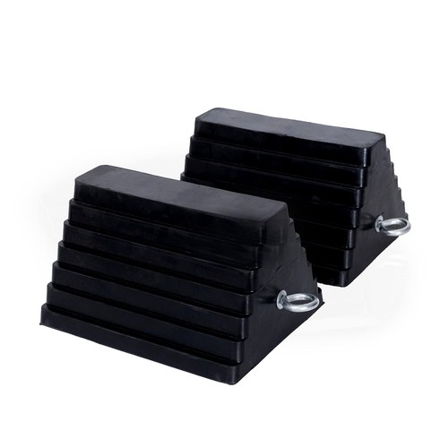 Wheel Chocks Rubber Heavy Duty Wheel Chocks for Travel Trailers with Eyebolt ...