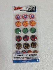 Marvel Avengers 23 Puff Stickers Hallmark New Sealed ages 3 