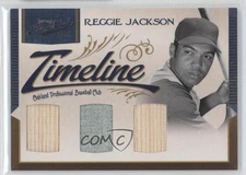 2011 Playoff Prime Cuts Timeline Materials Trios /25 Reggie Jackson #18 HOF