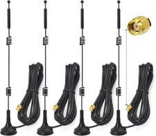 Bingfu Dual Band WiFi 2.4GHz 5GHz 5.8GHz 9dBi 4-Pack RP-SMA Male Antenna