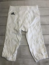 Adidas Football Pants Youth XL White Padded Boys Integrated Gear Athletic Sports
