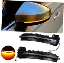 Dynamic Sequential LED Side Mirror Turn Signal Light Indicator Blinker Yellow