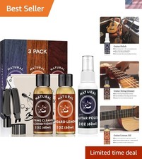 Deviser Guitar Cleaning,All IN ONE Kit,fretboard Lemon oil,Polish,Guitar Stri...