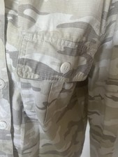Sanctuary Women's Camo Jacket M Pockets Button Up
