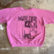 90s VINTAGE RAGLAN SWEATSHIRT W/ MAZZY STAR GRAPHIC SZ L 50/50 BLEND
