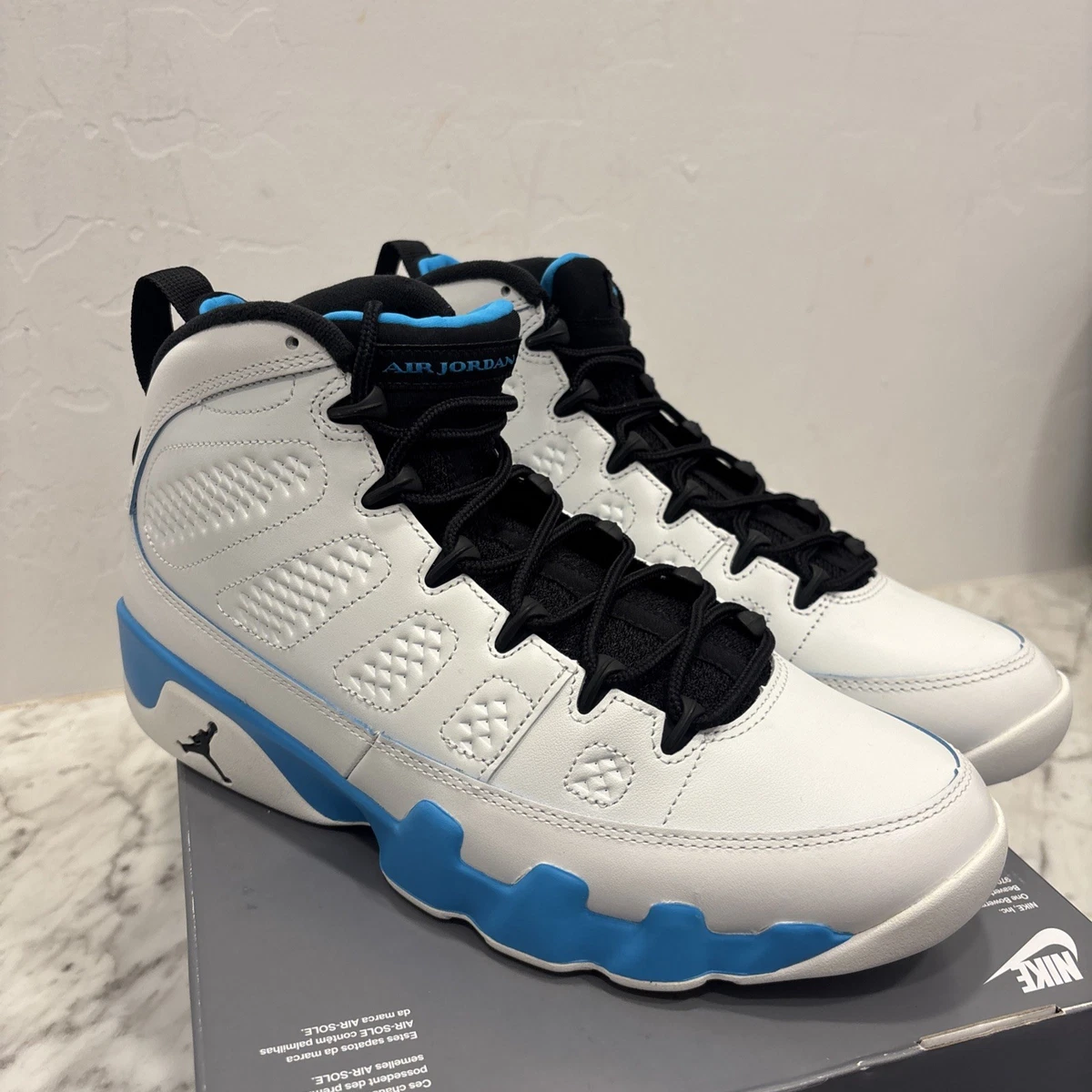 White and blue Jordan 9 authentic size 11 JORDAN Grade School Air 9 Retro FV0143 101 - Shiekh main image 2